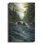  «Black Bear Canoe» par Jim Baldwin, art mural en métal, 12 po x 16 po-1590157242