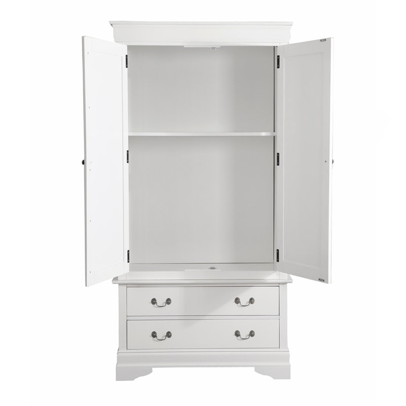 Armoire Louis Philippe G3105-A, grise, Gray