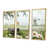 Toile avec cadre flottant or