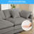 Boneless 77.2" Modular Sectional Sofa With Movable Ottomans - Chenille Fabric, High-resilience Foam Cushions & Removable Armrests (56.3"w X 33.1"h, 4 Color Options)"-1026837563