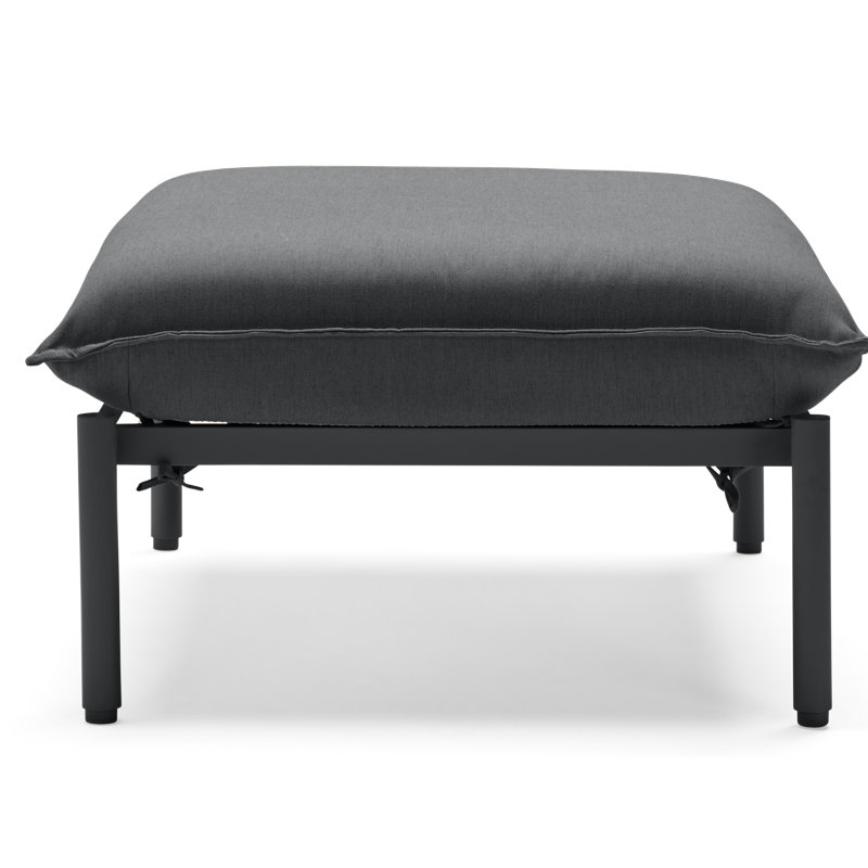 Outdoor Ottoman, Charcoal