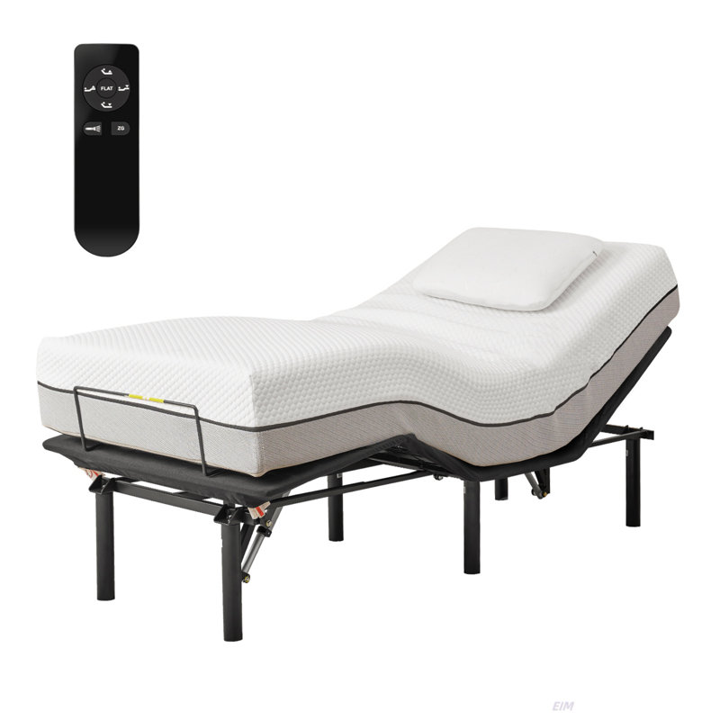 Base de lit réglable, cadre de lit avec inclinaison de la tête et des pieds, anti-ronflement, télécommande sans fil, TXL