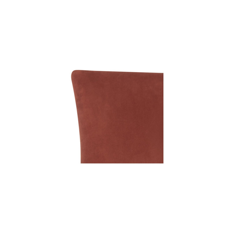 Gallager 19.5'' H Upholstered Parsons Chair, Rust Velvet, 2