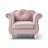 Chic Transitional Pink Accent Chair