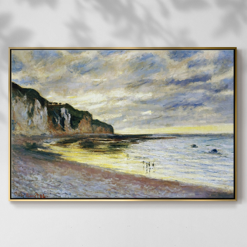 L'Ally Point, marée basse, 1882, reproduction sur toile, H 41 po x l 27 po x P 2 po, Or