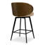 Swivel Upholstered Stool with Metal Frame-402638804-402636843