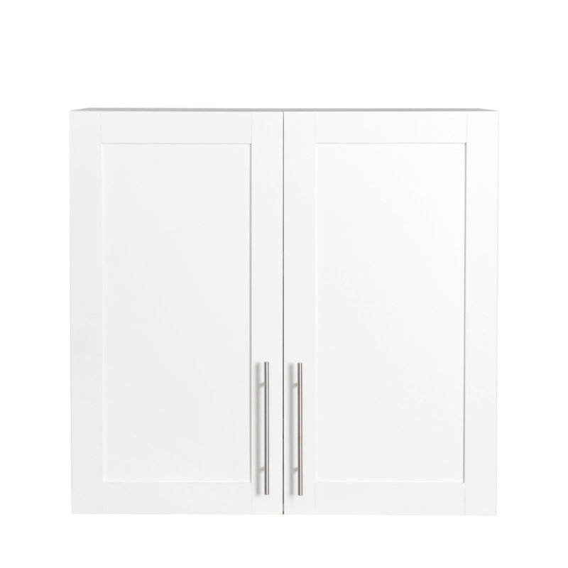 Unité de rangement blanche empilable 11,57 po x l 30,74 po H 29,14 po - avec tablettes et cloison amovibles