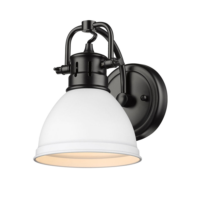 Dimmable Vanity Light, Matte Black, Matte White