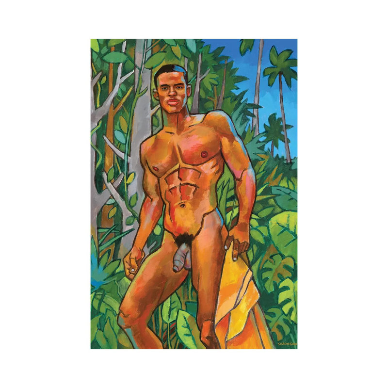 Coastal Jungle by Douglas Simonson - Wrapped Canvas Painting, 20.32 cm H x 30.48 cm W