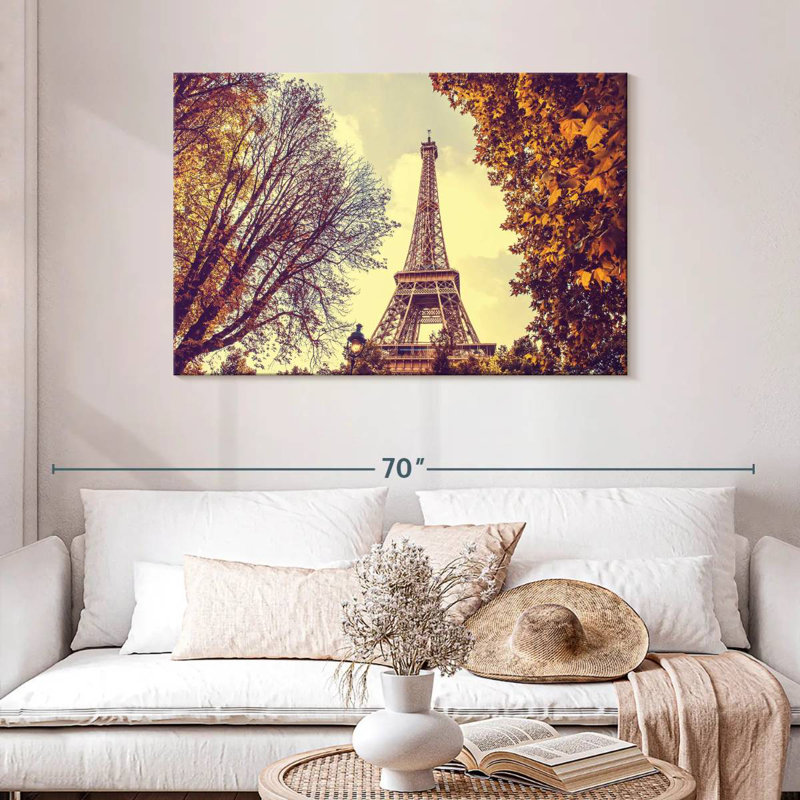 Ravi Eiffel Tower During Autumn, 30" H x 45" W