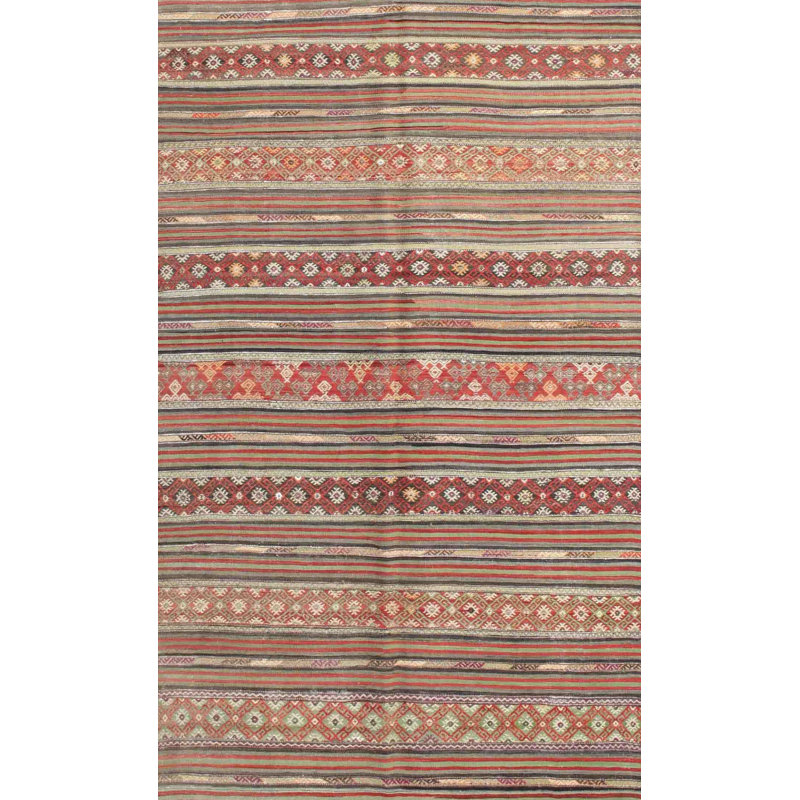 Tapis brun/gris zone contemporaine, Rectangle 4 pi x 6 pi