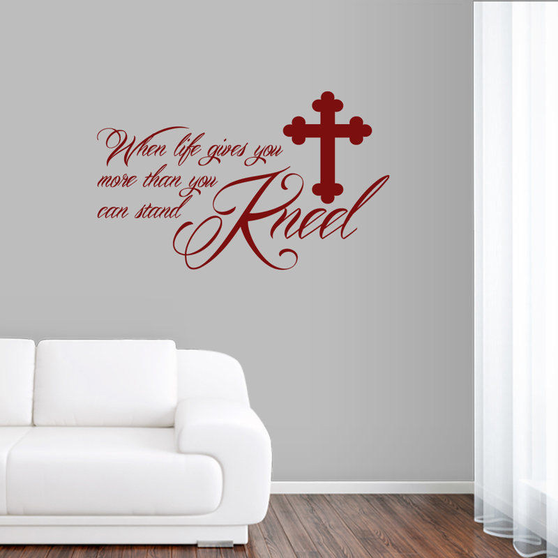 Text & Numbers Non-Wall Damaging Wall Decal, Cranberry