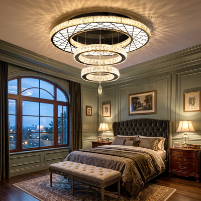 Modern Chandelier With Dimmable Led Lights