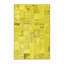 Tapis contemporains jaunes lavables à la machine 2872-15412506