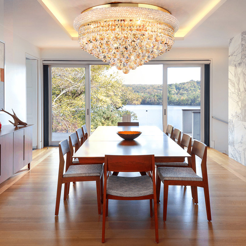 Iyannah 23 '' Crystal LED Flush Mount Light