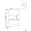 Borislavka 117cm H x 80cm W Standard Bookcase-1779038003