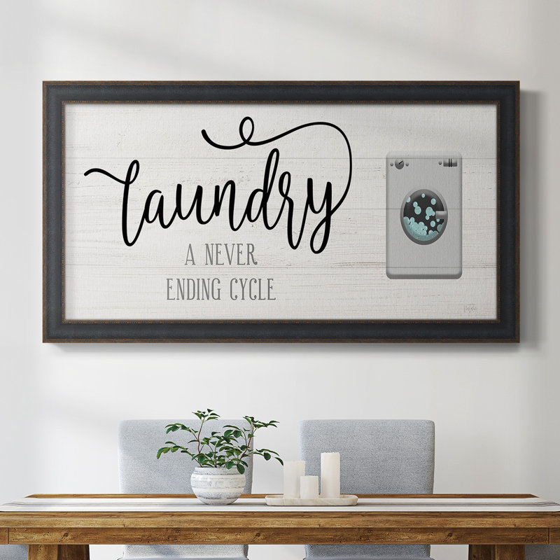 " Never Ending Laundry ", 25" H x 45" W x 2.5" D