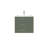 Aurilla 24 in. Single Sink Wallmount Bath Vanity with White Ceramic Countertop in Forest Green with Right Side Shelf-468494962