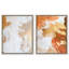 «Golden Bronze Ripple Duo», ensemble de 2 reproductions d'art encadrées par Art Remedy, cadre argenté, 20 x 24-1663934465-1663934472