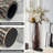 Modern 26.8" Tall Brown Resin Floor Vase - Large Flower Holder for Home/Kitchen/Office/Living Room Fireplace Patio Decor