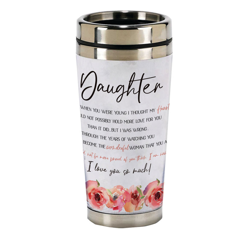 16 oz Tasse de voyage isolée en acier inoxydable