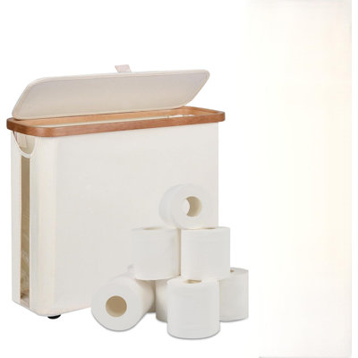 L'organisateur de salle de bain ultime, porte-papier hygiénique sur pied pouvant contenir jusqu'à 9 méga rouleaux, bac de rangement de papier hygiénique avec poignée pour placard pour véhicule récréatif