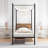 Willowdean Metal Canopy Bed-1118942266