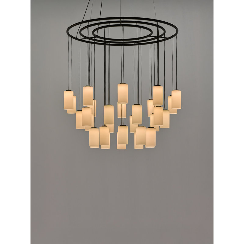 Cirio Chandelier S, 249.7" H x 51.2" W x 51.2" D, 30 Lights, 171 W