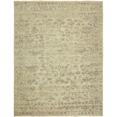 Wool Area Rug in Beige