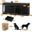 Meuble de cage pour chien pour 2 chiens, grand chenil d'intérieur 78,7 po avec 4 tiroirs de rangement-435284685