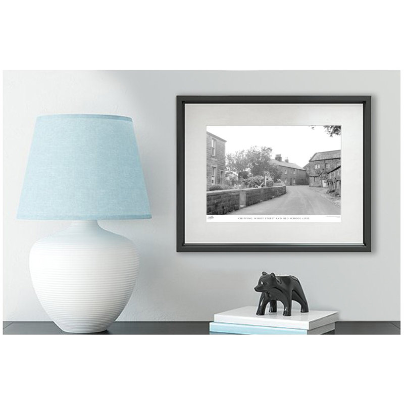 Chipping, Windy Street And Old School C1955 - Single Picture Frame Print, 60cm H x 80cm W x 2.3cm D