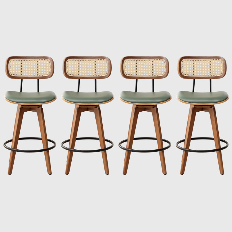 Sirine 66.8cm Swivel Bar Stool, Green