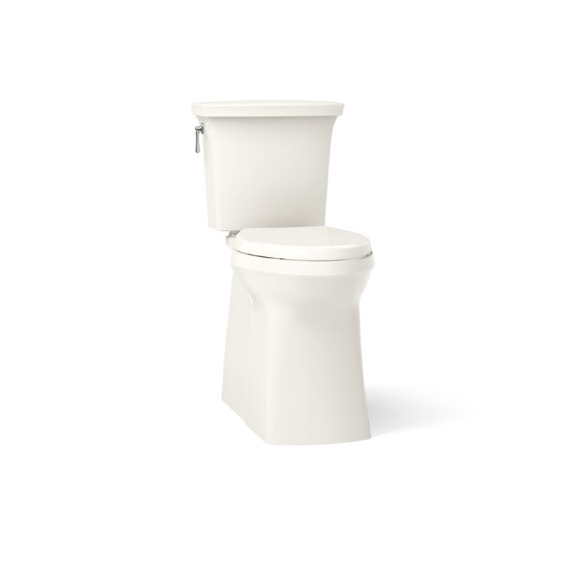 Corbelle Tall Continuousclean Two-Piece Elongated Toilet With Skirted Trapway 1.28 Gpf, Biscuit
