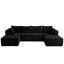Fauteuil-lit en forme de U avec 2 tabourets Boneless-557857388