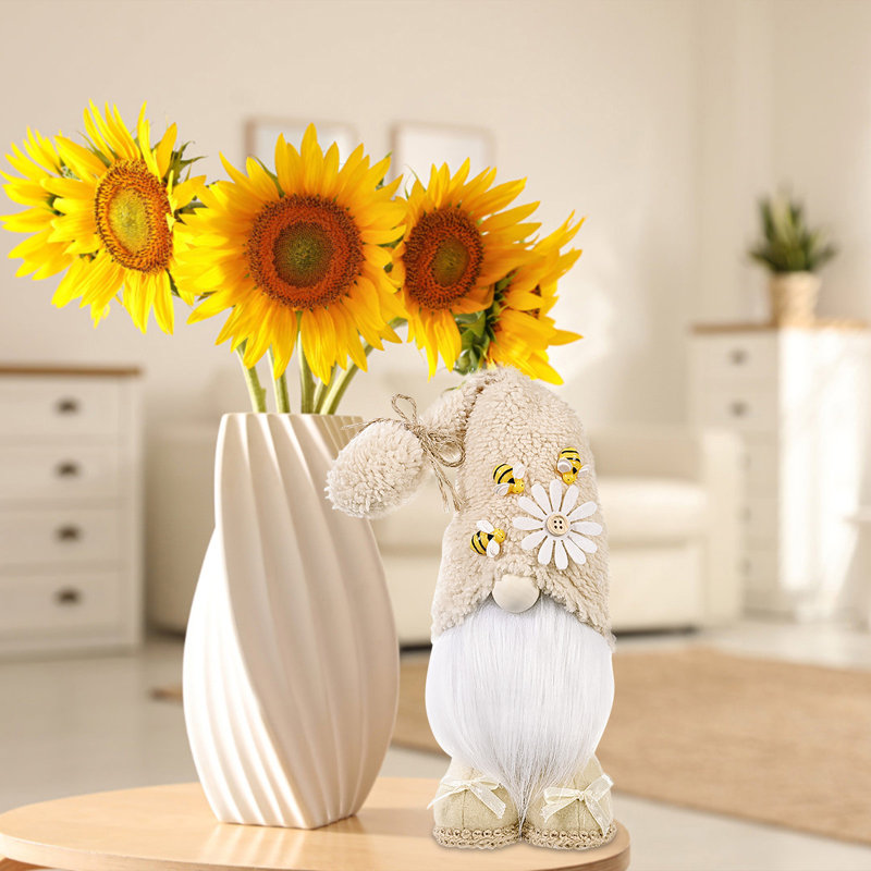 Décoration de vacances poupée sans visage vieillard nain