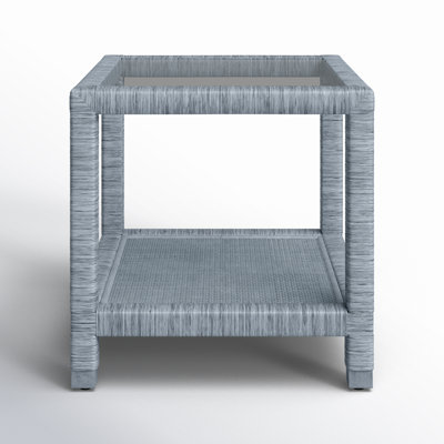 Graham Glass Top End Table with Storage by Birch Lane