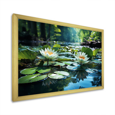 Country Charm Tranquil Pond - Imprimé