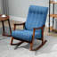 Chaise berçante avec pieds en bois massif-1406833261