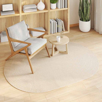Oval Machine Braided Area Rug