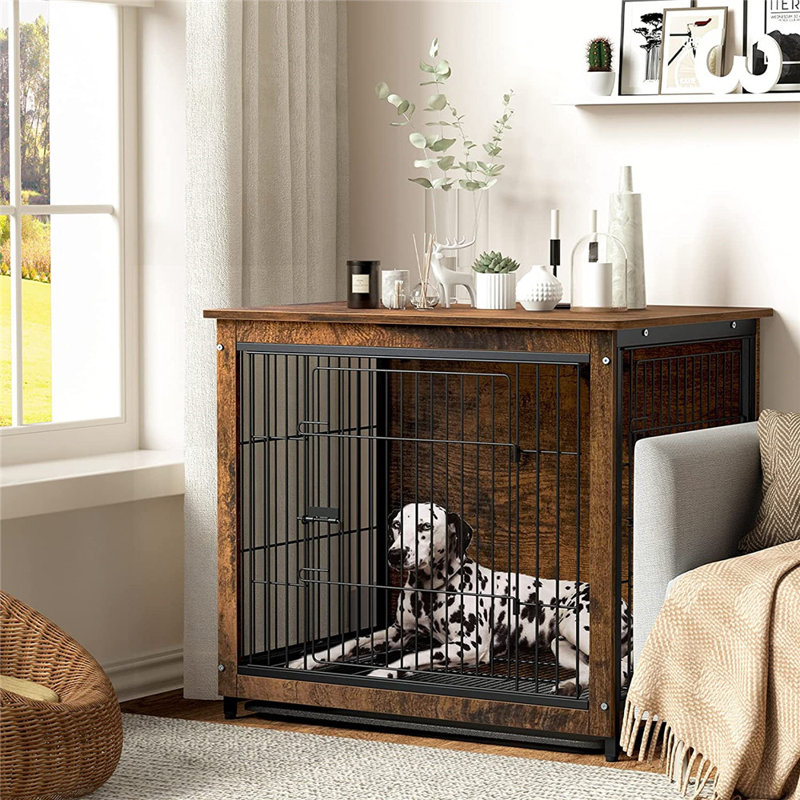 Landis Furniture Style Pet Crate with 2 Doors, 71cm H X 80.7cm W X 56.8cm D