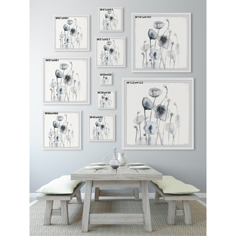 Winter Leaves - Single Picture Frame Painting, 61cm H x 61cm W x 3.81cm D