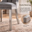 Chaise de salle à manger moderne en velours avec dossier capitonné et garniture cloutée (lot de 2)-750428910