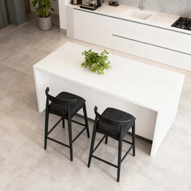 Tabouret de comptoir, Noir, Noir