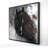 Dark Brown Horse Canvas | Rustic Framed Art for Home Decor