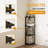 4-Tier 43.5" Corner Bookshelf, Open Shelves for Display and Storage-393970492