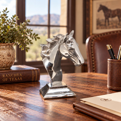 Noble Spirit Pewter Horse Paper Weight