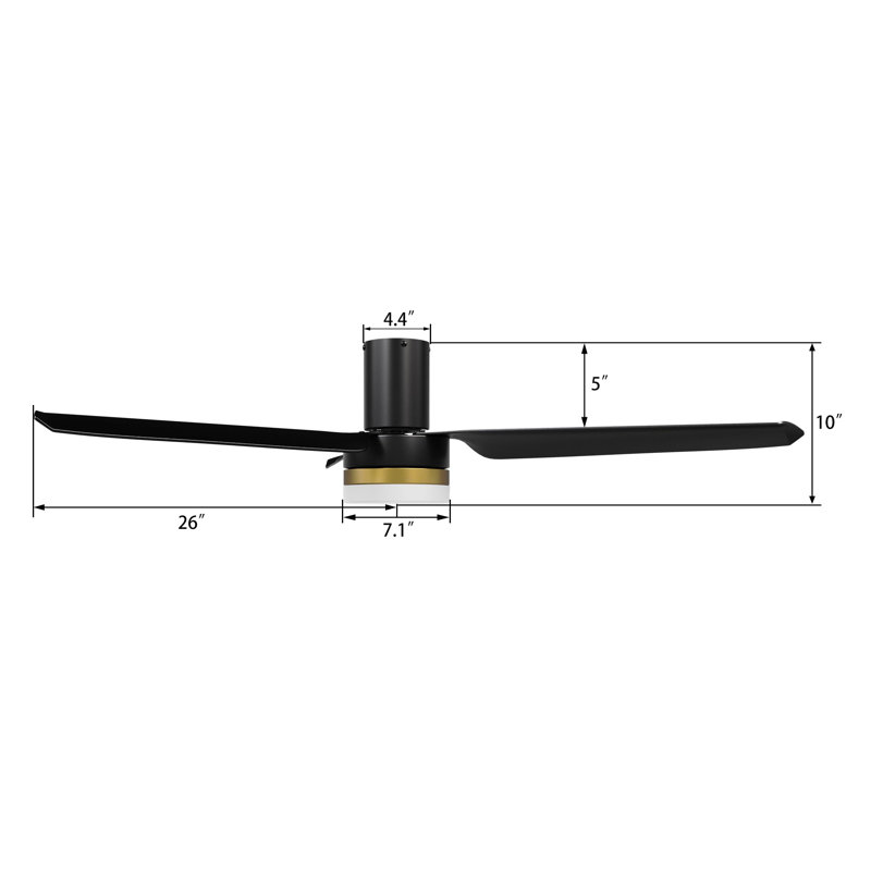 Boise Smart Ceiling Fan with Remote, Light Kit Included,Works with Google Assistant and Amazon Alexa,Siri Shortcut.