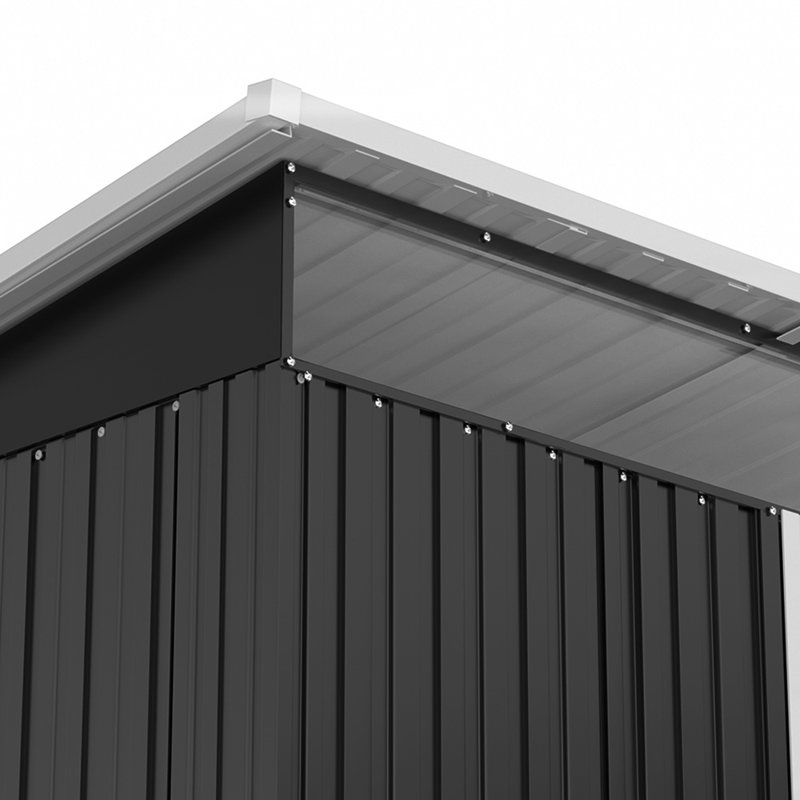 Brenno 8 Ft. W x 4 Ft. D Metal Pent Tool Shed
