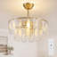 Ventilateurs de plafond en cristal 20,5 po Fandelier