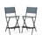 Folding Bar Stools Set Of 2 Backrest Humanized Footrest-302666419